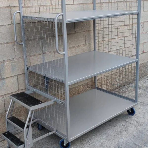 Carro Picking con escalera integrada